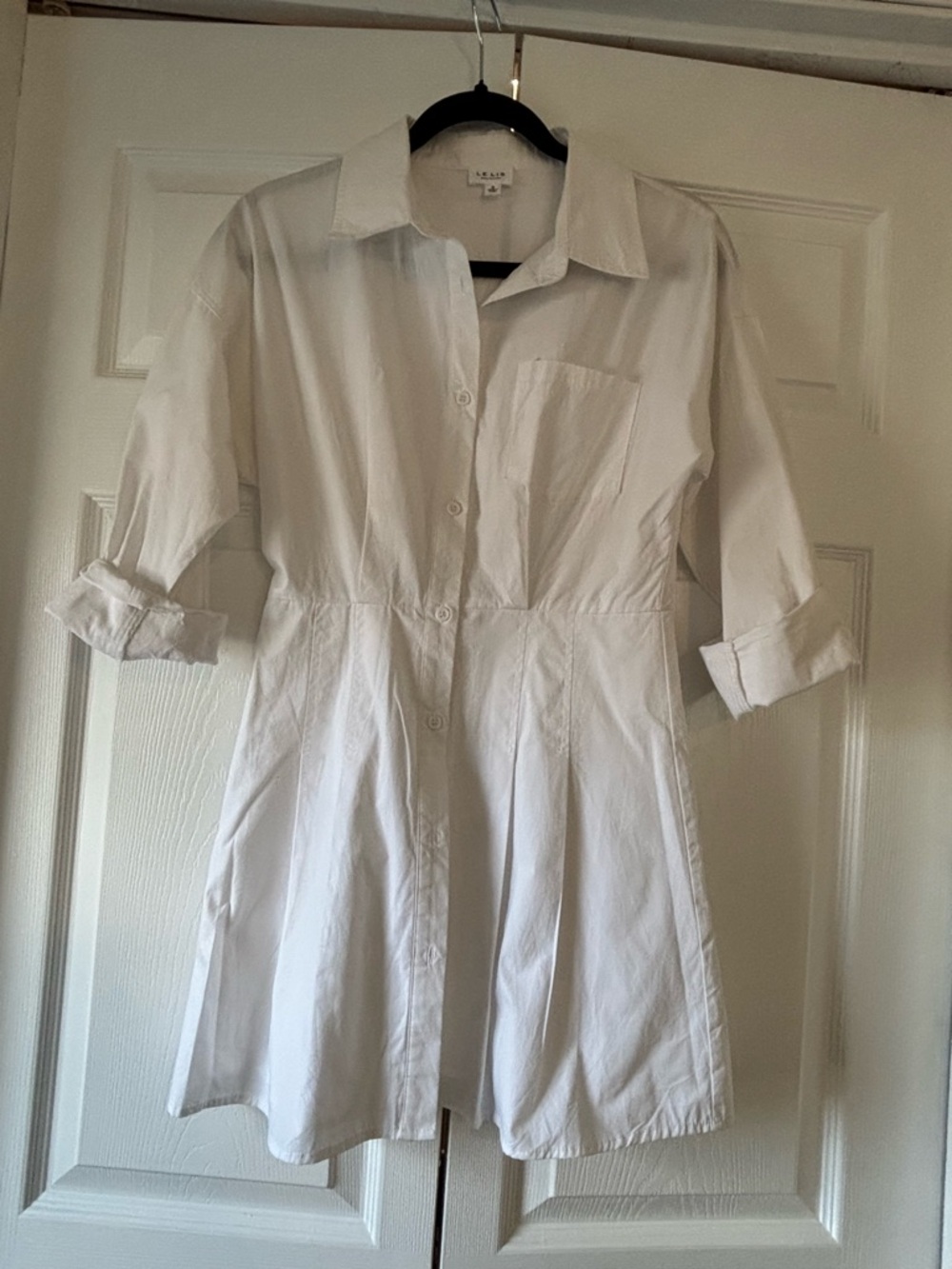 Lelis White Shirt Dress